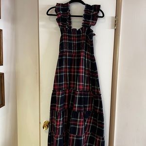 Hill House Plaid Dress - Red and Blue
